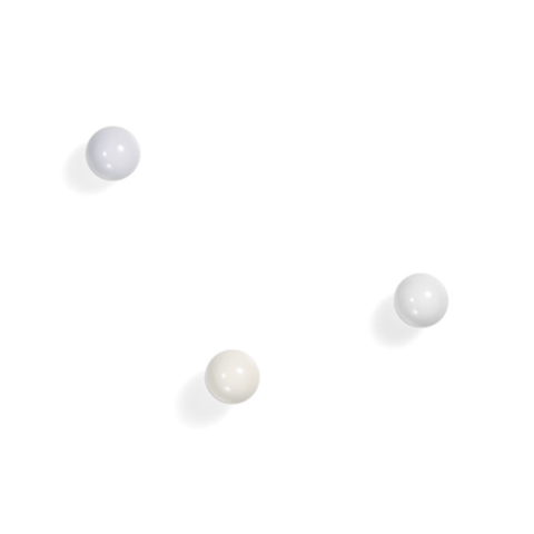 coat dots set of 3 | white