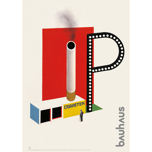 bauhaus-shop poster: zigarettenkiosk von herbert bayer