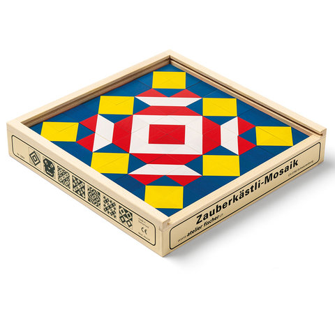 magic box mosaic | 64 wooden cubes