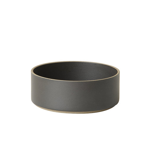 hasami cylindrical bowl | Ø 14,5 cm, h 5,5 cm | glazed matt black