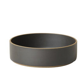 hasami porcelain hasami cylindrical bowl | Ø 18,5 cm, h 5,5 cm | glazed matt black