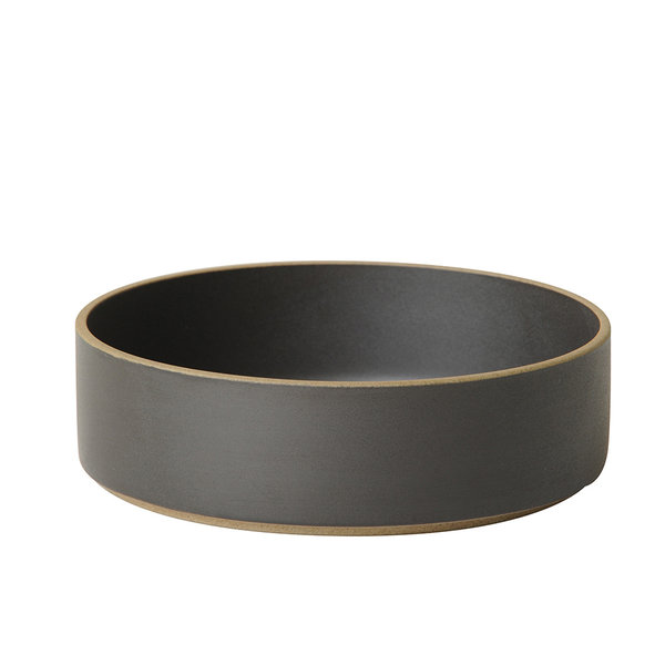 hasami porcelain hasami cylindrical bowl | Ø 18,5 cm, h 5,5 cm | glazed matt black - design takuhiro shinomoto