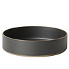 hasami cylindrical bowl | Ø 22 cm, h 5,5 cm | glazed matt black - design takuhiro shinomoto