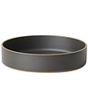 hasami cylindrical bowl | Ø 25,5 cm, h 5,5 cm | glazed matt black - takuhiro shinomoto