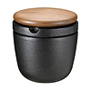 swing spice mill | small, with lid out of walnut wood  - design carl & carl