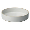 hasami cylindrical bowl | Ø 25,5 cm, h 5,5 cm | light grey glazed shiny - design takuhiro shinomoto
