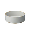 hasami cylindrical bowl | Ø 22 cm, h 7,2 cm | light grey glazed shiny - designtakuhiro shinomoto