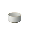 hasami cylindrical bowl | Ø 14,5 cm, h 7,2 cm | light grey glazed shiny - design takuhiro shinomoto