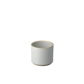 hasami porcelain hasami becher/zylindrische schale | Ø 8,5 cm, h 7,2 cm | hellgrau glänzend glasiert