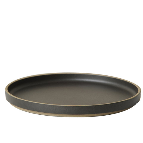 hasami plate/lid | Ø 22 cm | matt black glazed