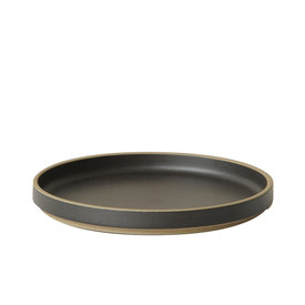 hasami porcelain hasami plate/lid | Ø 18,5 cm | matt black glazed