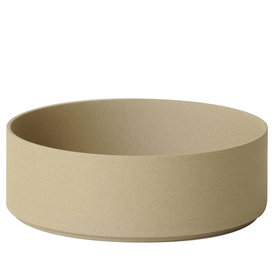 hasami porcelain hasami cylindrical bowl | Ø 22 cm, h 7,2 cm | sand