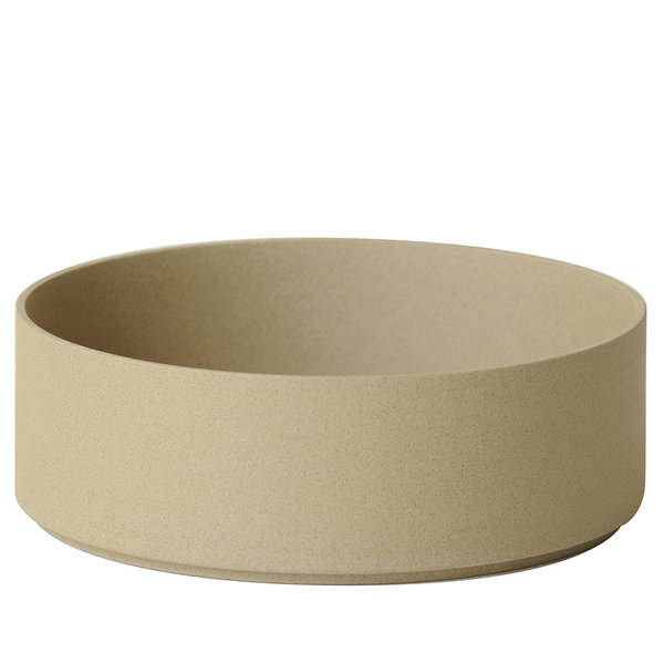 hasami porcelain hasami cylindrical bowl | Ø 22 cm, h 7,2 cm | sand - design takuhiro shinomoto