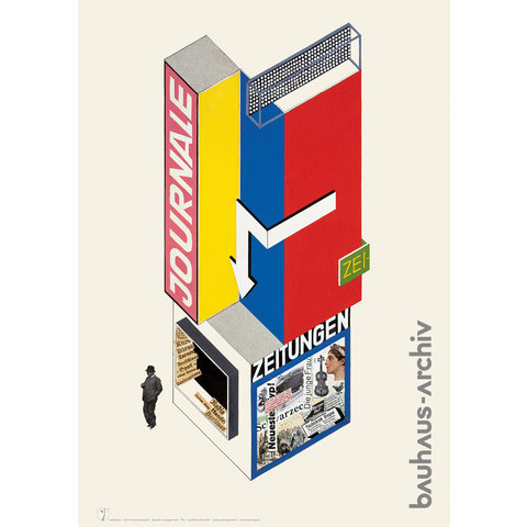 poster: newspaper kiosk by herbert bayer