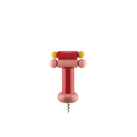 korkenzieher sottsass | rot-pink-gelb