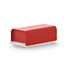 alessi mattina butter dish | red