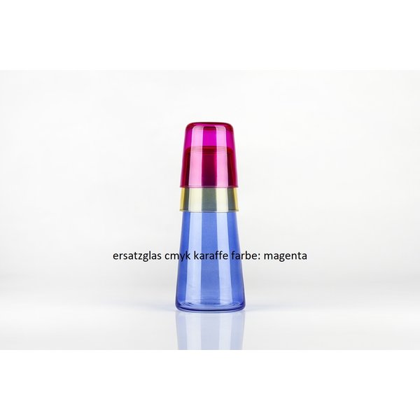  replacement glass cmyk carafe colour: magenta
