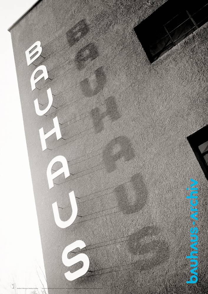 Poster Bauhaus Schriftzug Am Bauhaus Dessau Bauhaus Shop Bauhaus Shop