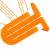 king klip büroklammer | 75mm orange – design kurt lorber