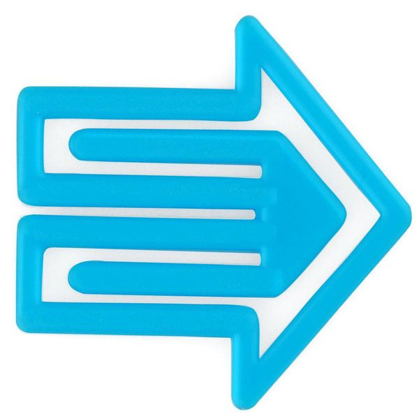 laurel plastiklips | arrow clip blue – design kurt lorber