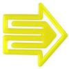 plastiklips | arrow clip yellow – design kurt lorber