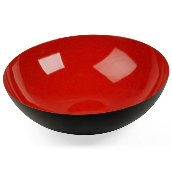 normann copenhagen krenit bowl | 38 cm red  – design herbert krenchel