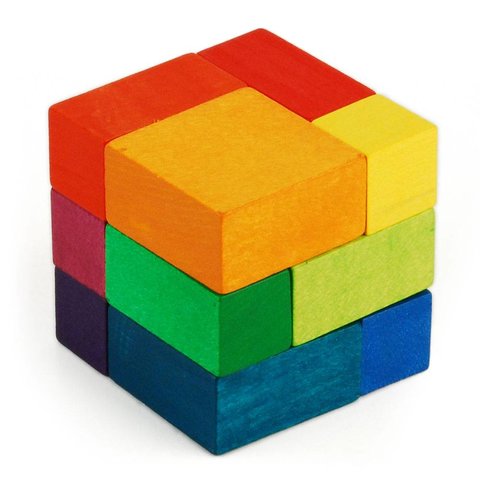 cube puzzle | coloured