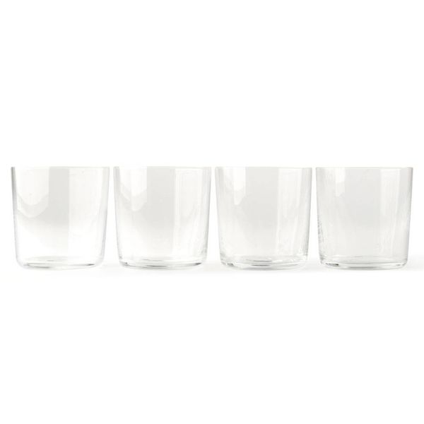 alessi glass family | water glasses 4 pieces – design jasper morrison