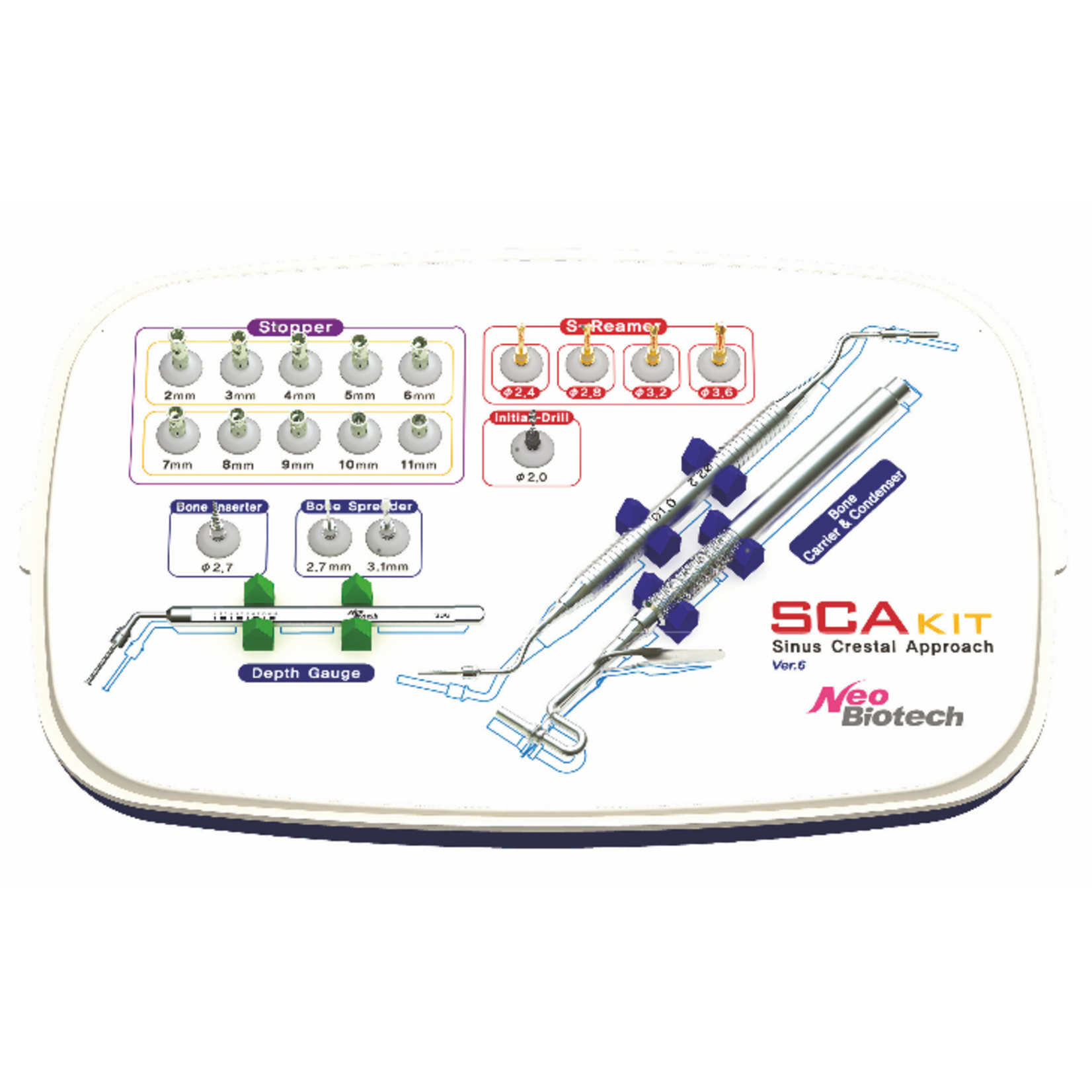 NeoBiotech SCA Kit   Crestal Approach  - Sinus Kit