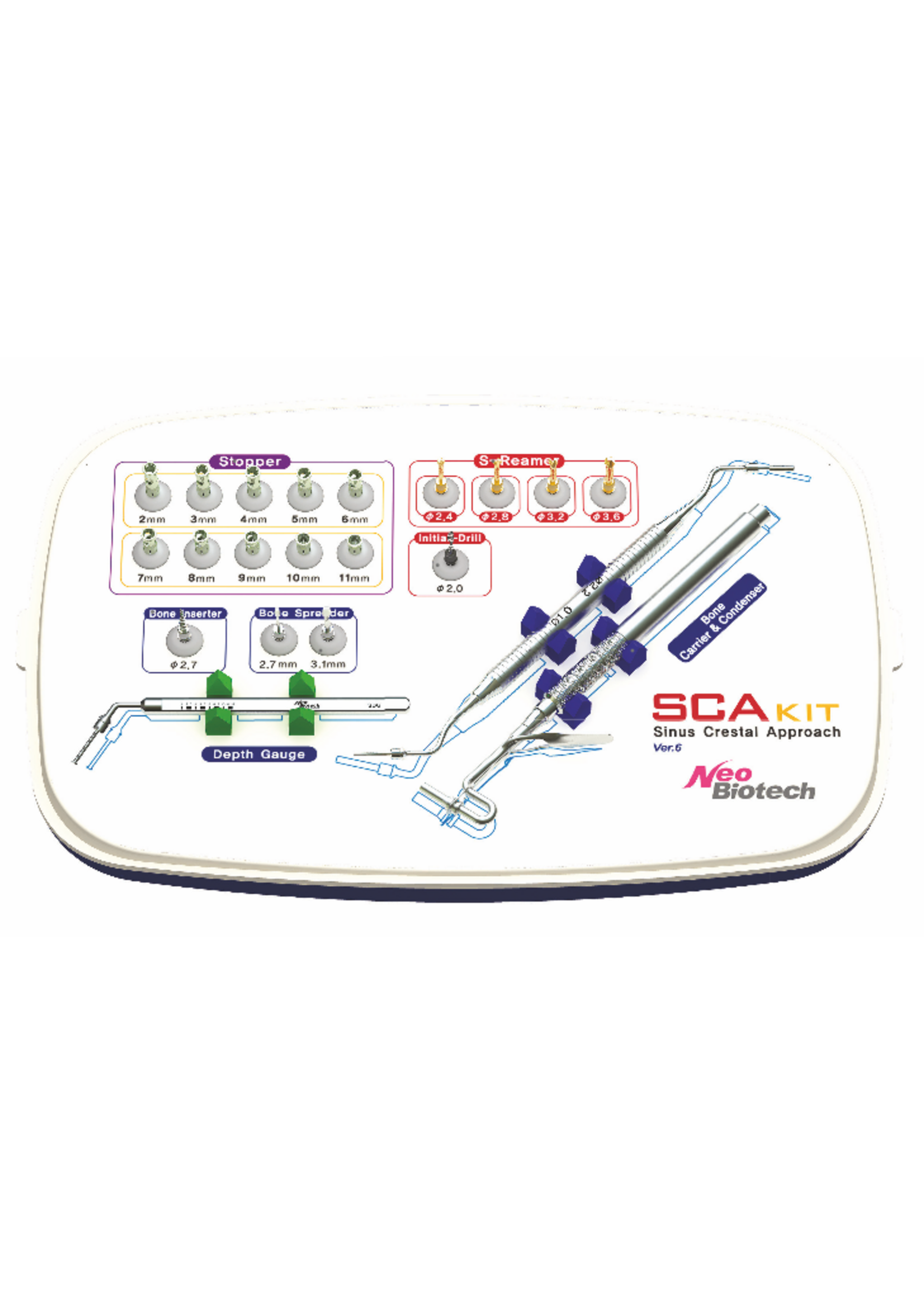 NeoBiotech SCA Kit   Crestal Approach  - Sinus Kit