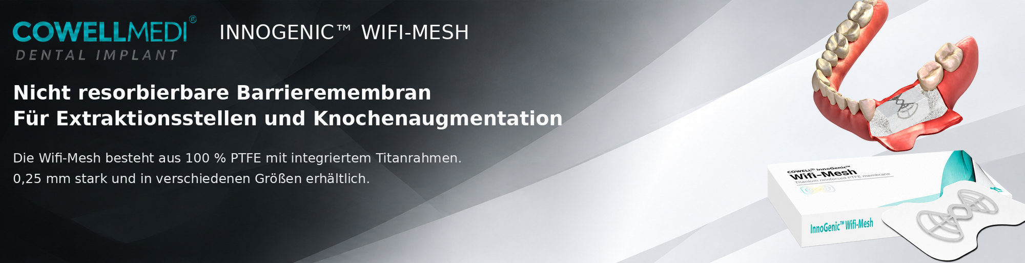 Cowellmedi InnoGenic Wifi-Mesh titanverstärkte PTFE-Membran