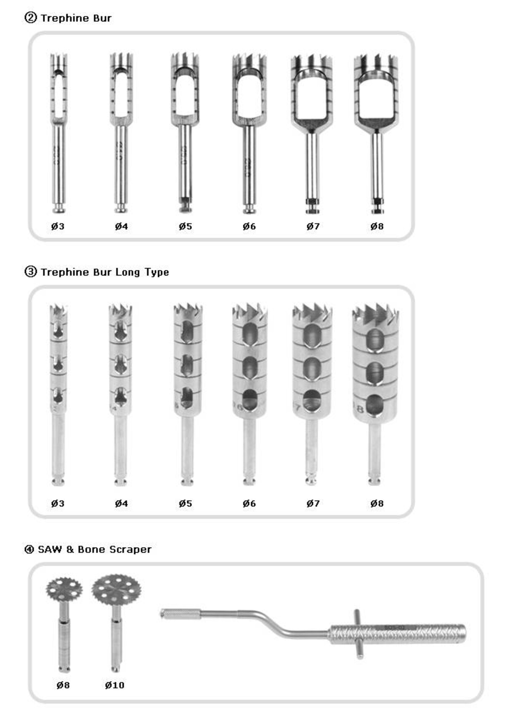 ImplAg Tissue und Trepan Set