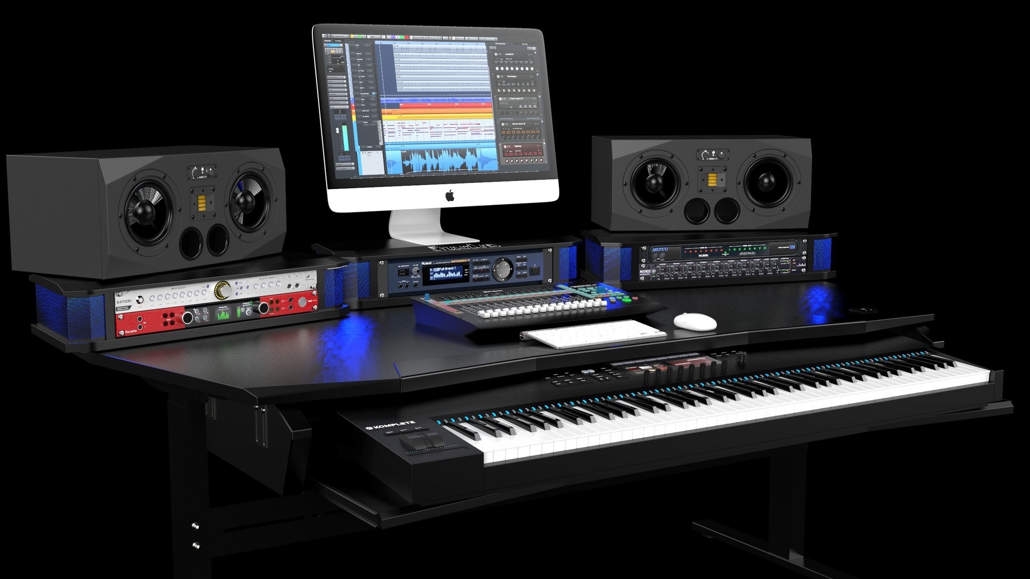 88 key studio desk