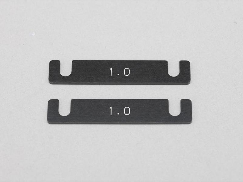 Yokomo Y2-301SA - Aluminum Suspension Mount Spacer 1.0mm (2pcs)