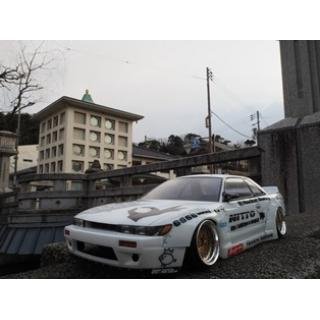 Addiction Rc Ad011 5 Nissan Silvia S13 Rocket Bunny Body Kit V2 Full Set Drifted