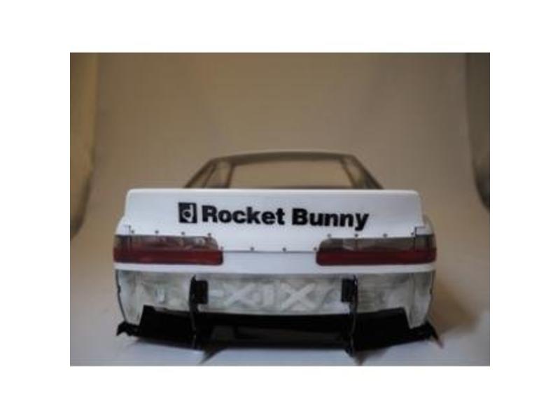 Addiction RC AD011-4 - Nissan Silvia S13 Rocket Bunny Body Kit V2 - Duck-Tail Wing