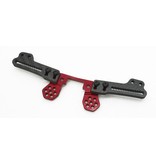 WRAP-UP Next 0299-FD - Rear Shock Tower Split Structure for YD-2 - Red - DISCONTINUED