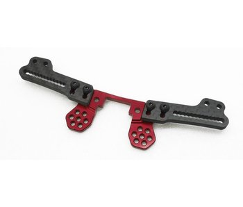 WRAP-UP Next Rear Shock Tower Split Structure for YD-2 - Red - DISCONTINUED