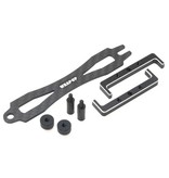 WRAP-UP Next 0284-FD - Battery Holder and Brace Set Type-S for Short Size Lipo - Black - DISCONTINUED