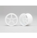 Yokomo RP 5 Spoke 01 Drift Wheel - White (2pcs)