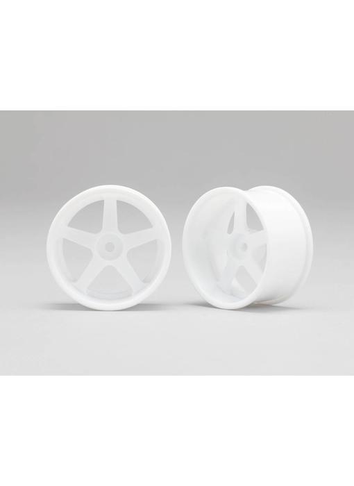 Yokomo RP 5 Spoke 01 Drift Wheel - White (2pcs)