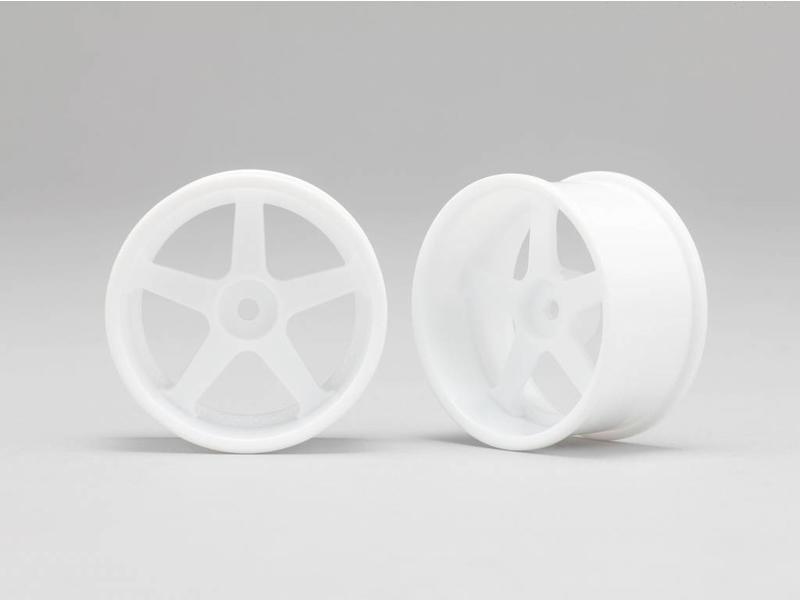 Yokomo RP 5 Spoke 01 Drift Wheel - White (2pcs)