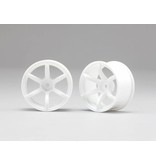 Yokomo RP 6 Spoke 02 Drift Wheel - White (2pcs)