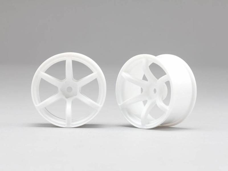 Yokomo RP 6 Spoke 02 Drift Wheel - White (2pcs)