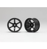 Yokomo RP 6 Spoke 02 Drift Wheel - Black (2pcs)