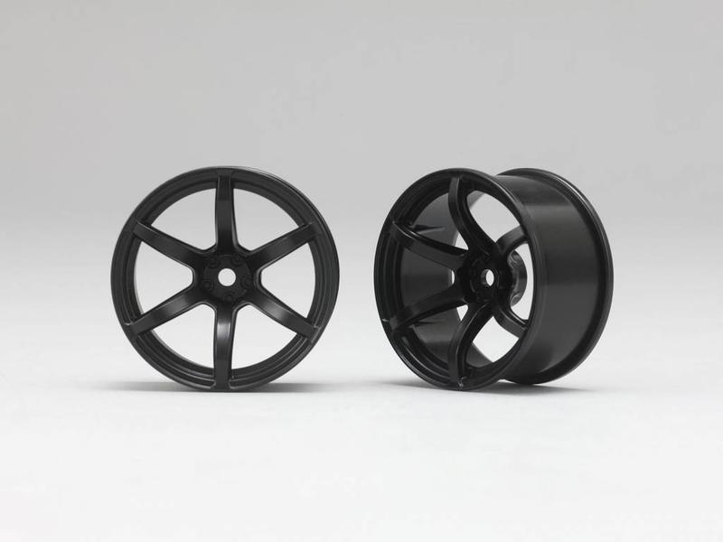 Yokomo RP 6 Spoke 02 Drift Wheel - Black (2pcs)