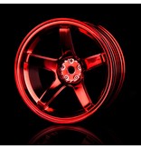 MST 5 Spokes Wheel (4pcs) / Color: Red