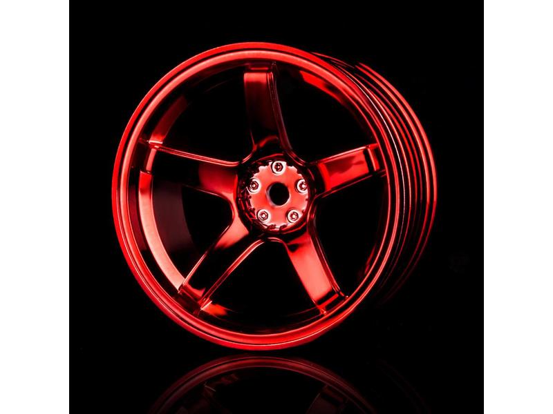 MST 5 Spokes Wheel (4pcs) / Color: Red