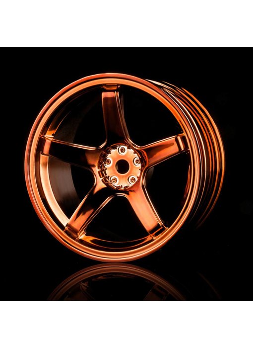 MST 5 Spokes Wheel (4) / Copper