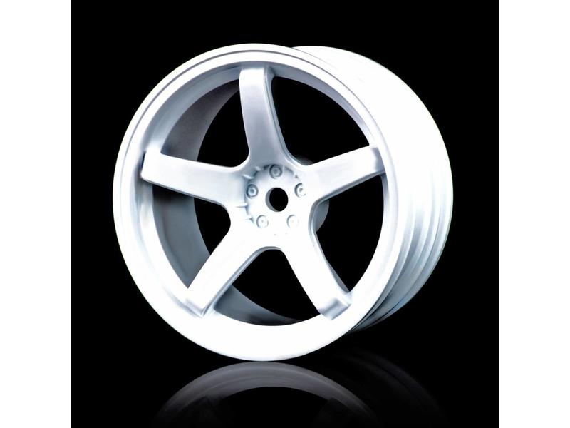 MST 5 Spokes Wheel (4pcs) / Color: White